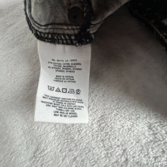 Pilcro Anthropologie Serif Pants Black White Print Micro Corduroy Stretch 31 - Picture 4 of 9